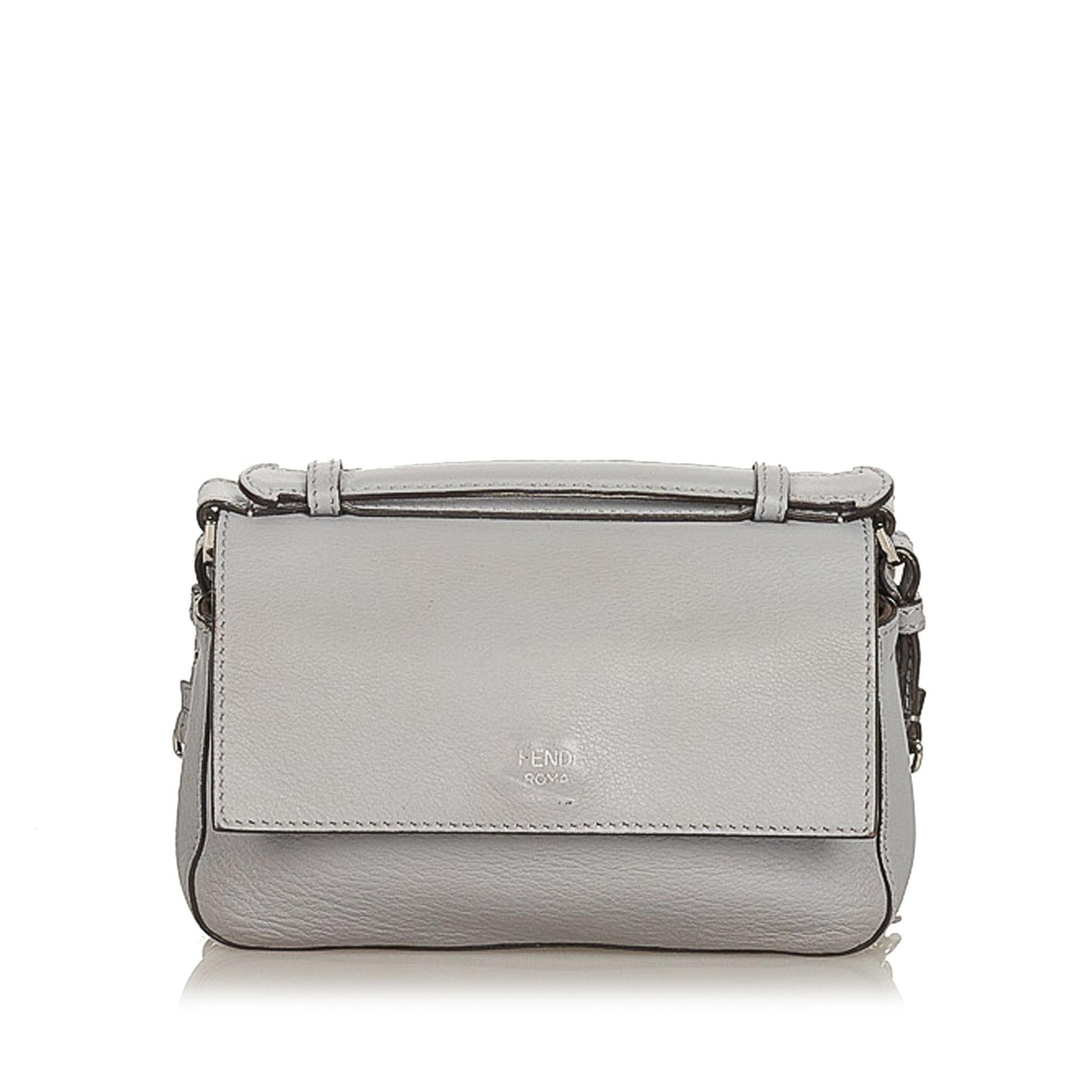 Luxury FendiFF Lock Leather Satchel (SHG-26242)
