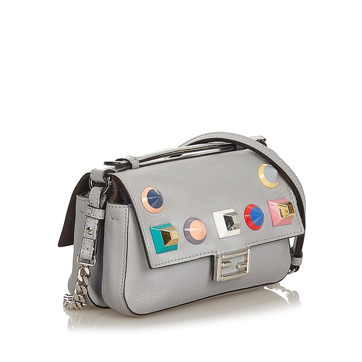 Luxury FendiFF Lock Leather Satchel (SHG-26242)