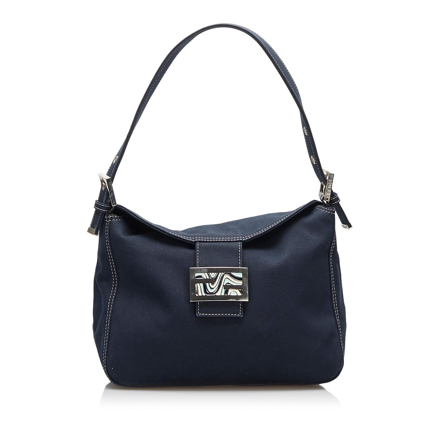 Luxury FendiFF Marble Logo Shoulder Bag (SHG-FeEgbf)