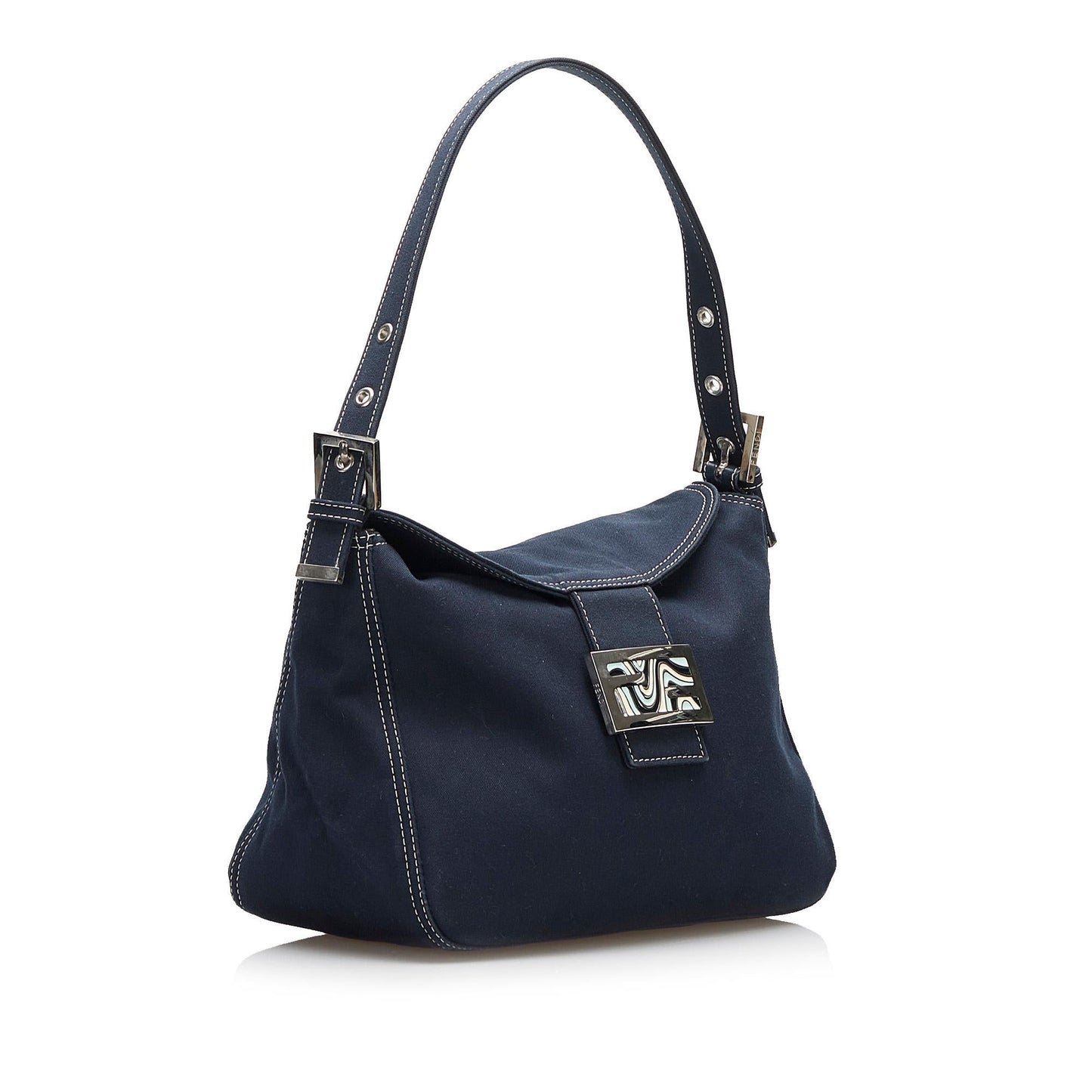 Luxury FendiFF Marble Logo Shoulder Bag (SHG-FeEgbf)