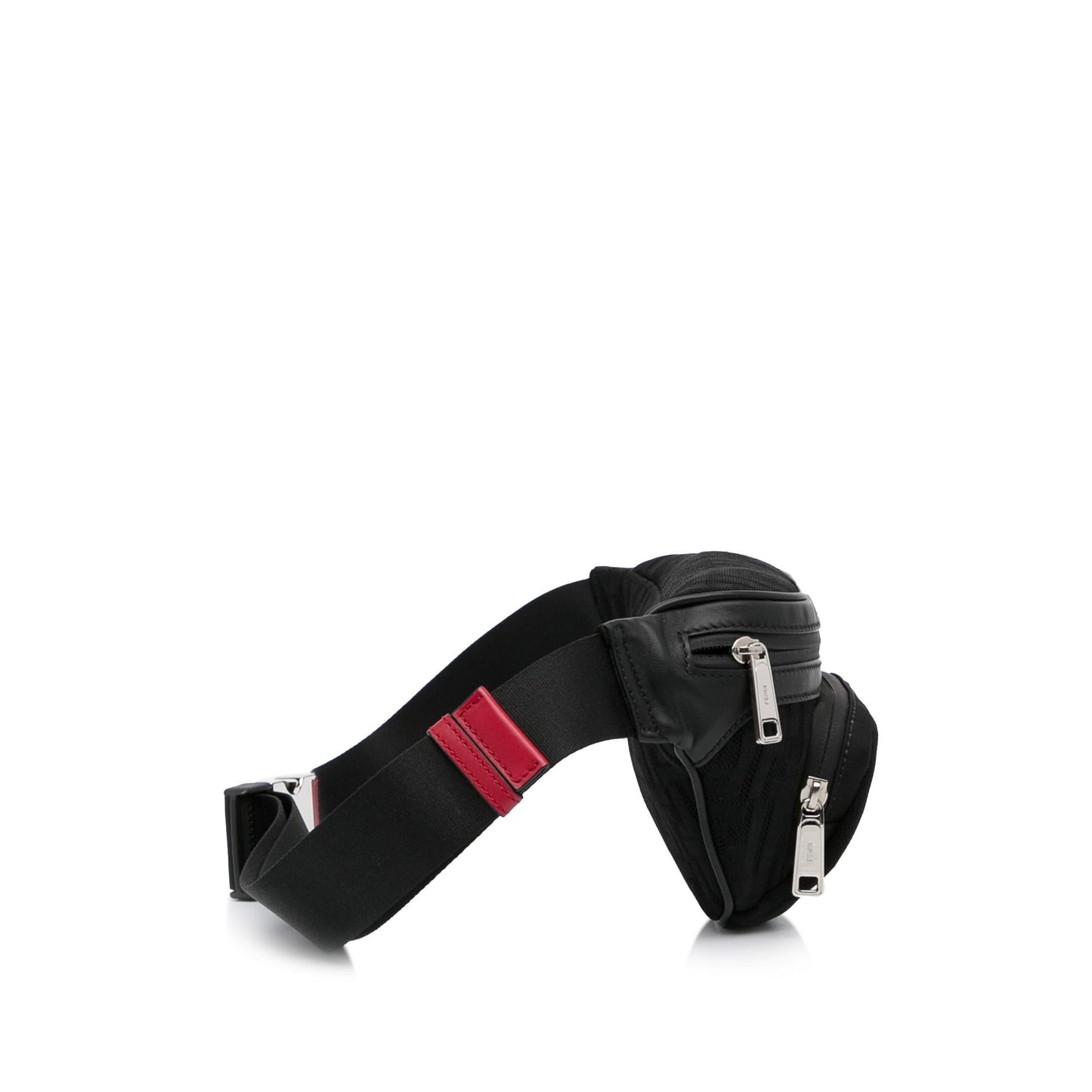 Luxury FendiFF Neoprene Vitello Grace Perforated Pocket Belt Bag (SHG-LkWlOh)