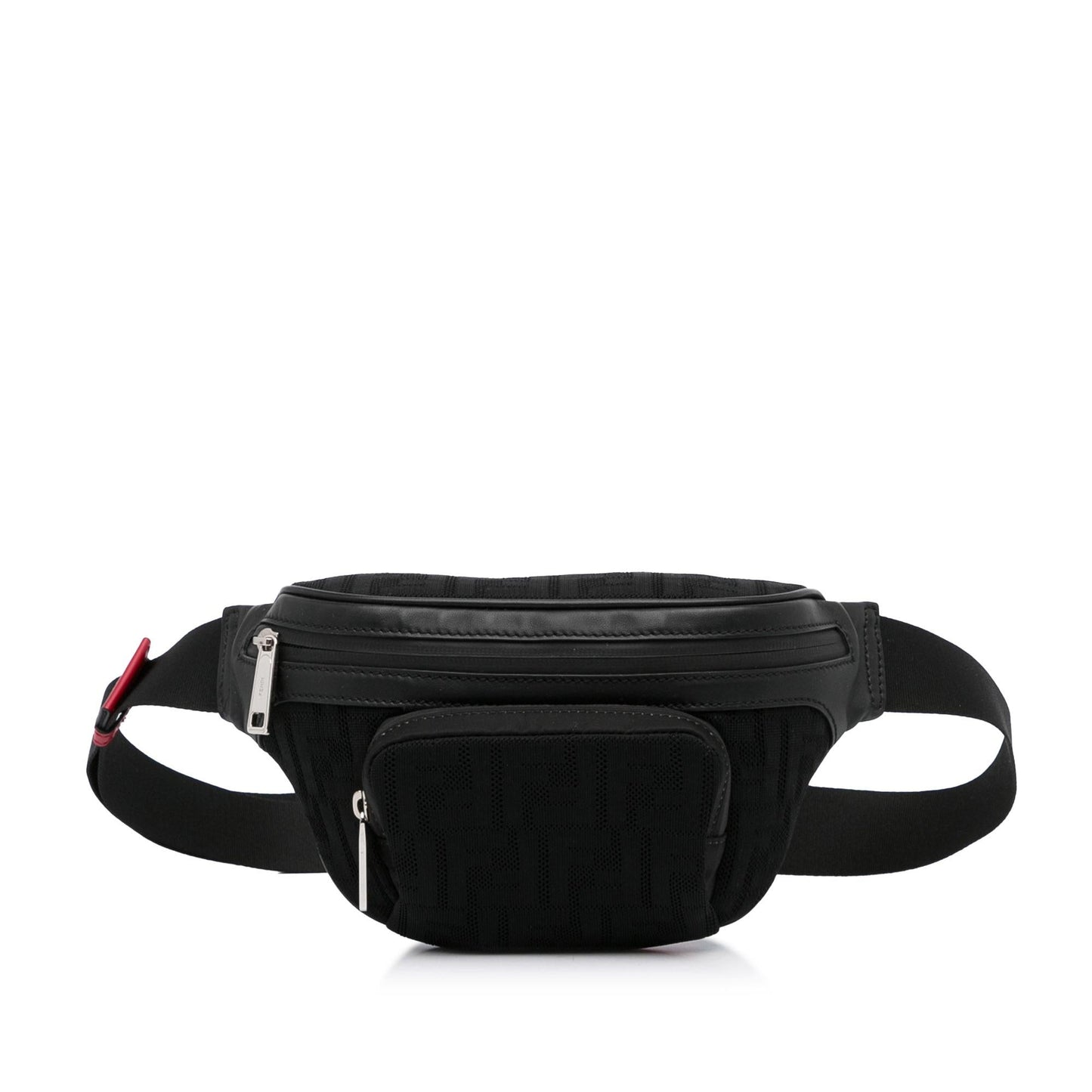 Luxury FendiFF Neoprene Vitello Grace Perforated Pocket Belt Bag (SHG-LkWlOh)