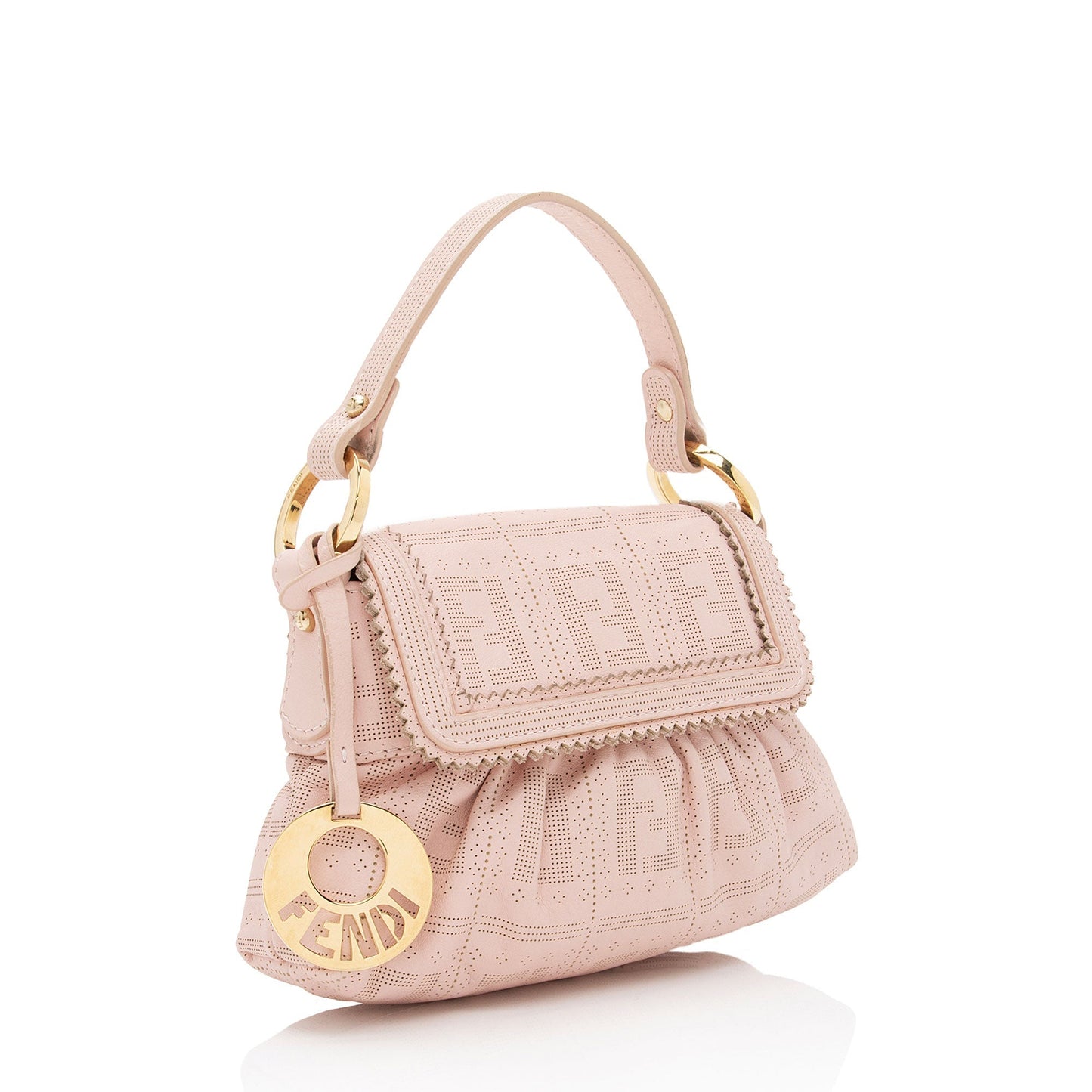 Luxury FendiFF Perforated Leather Chef Mini Flap Bag (SHF-OTJSCU)