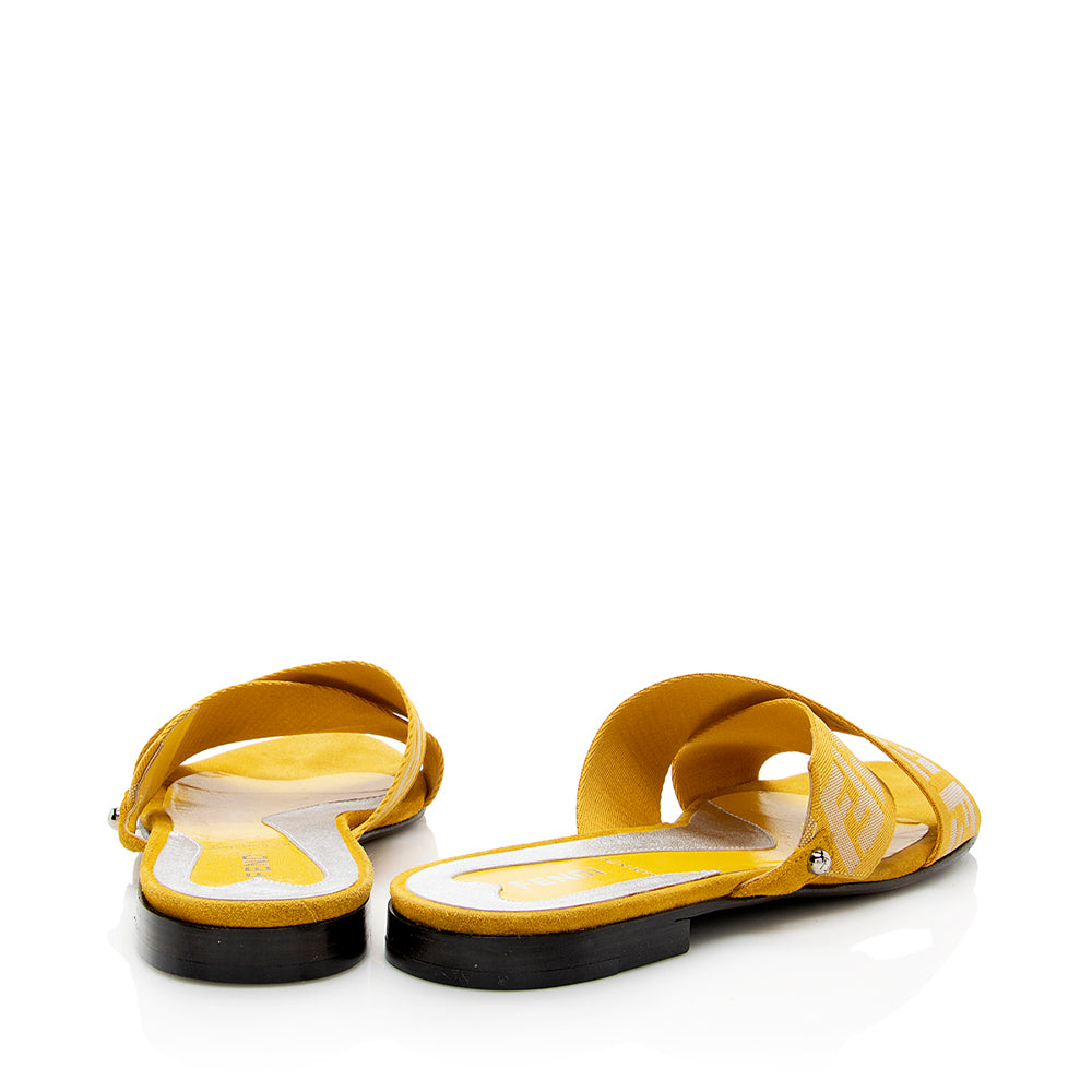 Luxury FendiFF Slide Sandals - Size 7 / 37 (SHF-17944)