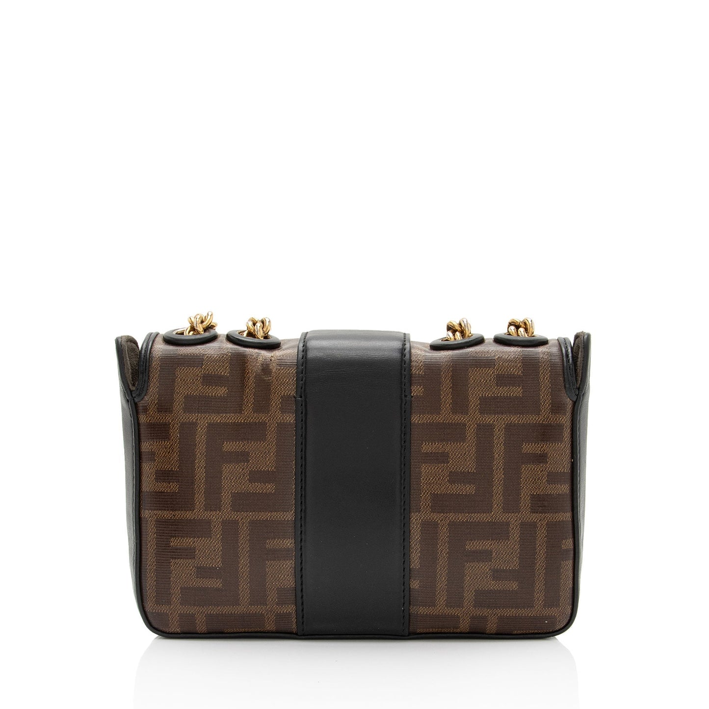 Luxury FendiFF Spalmati 1974 Double F Mini Shoulder Bag (SHF-CKdmaW)
