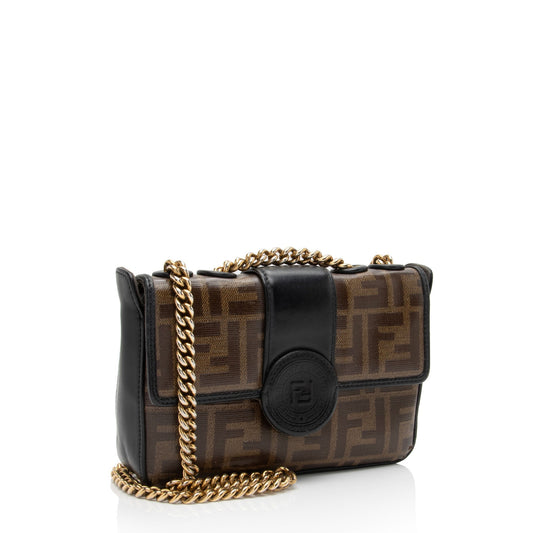 Luxury FendiFF Spalmati 1974 Double F Mini Shoulder Bag (SHF-dtq1XP)