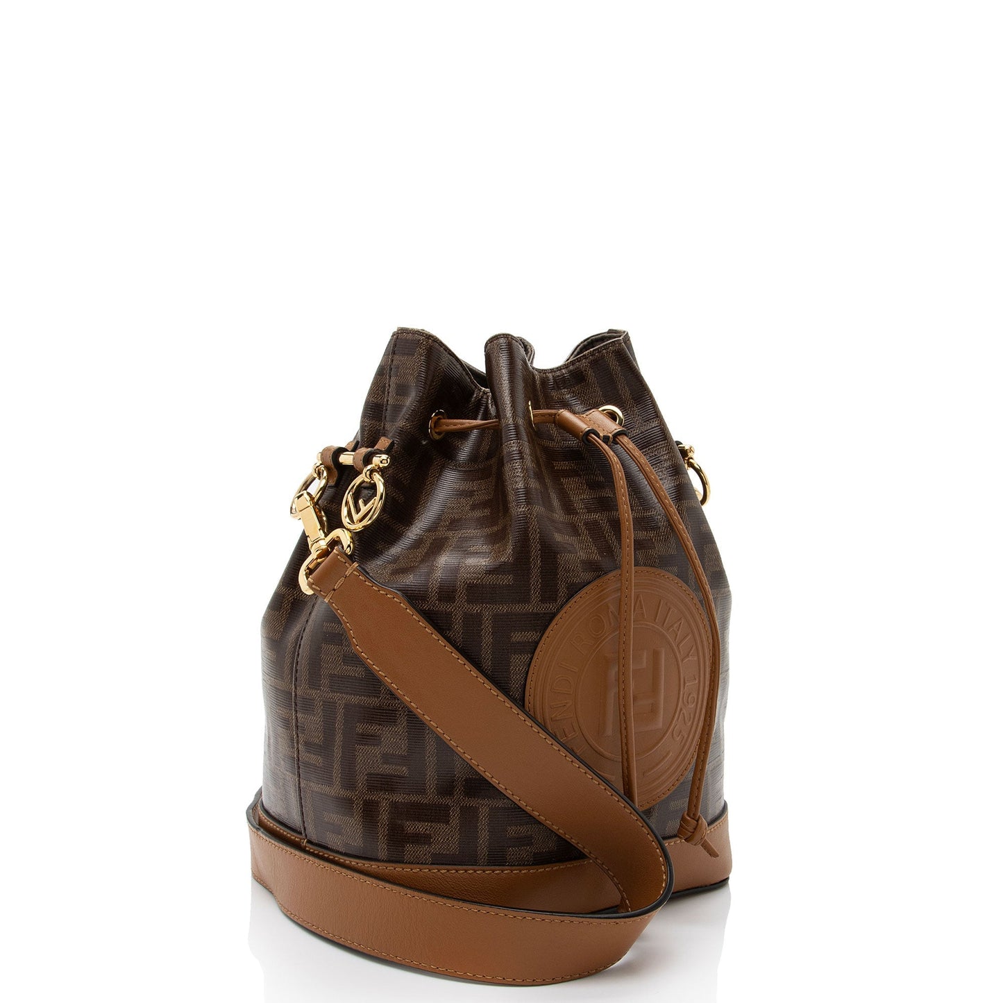 Luxury FendiFF Spalmati Mon Tresor Grande Shoulder Bag (SHF-4FUCF3)