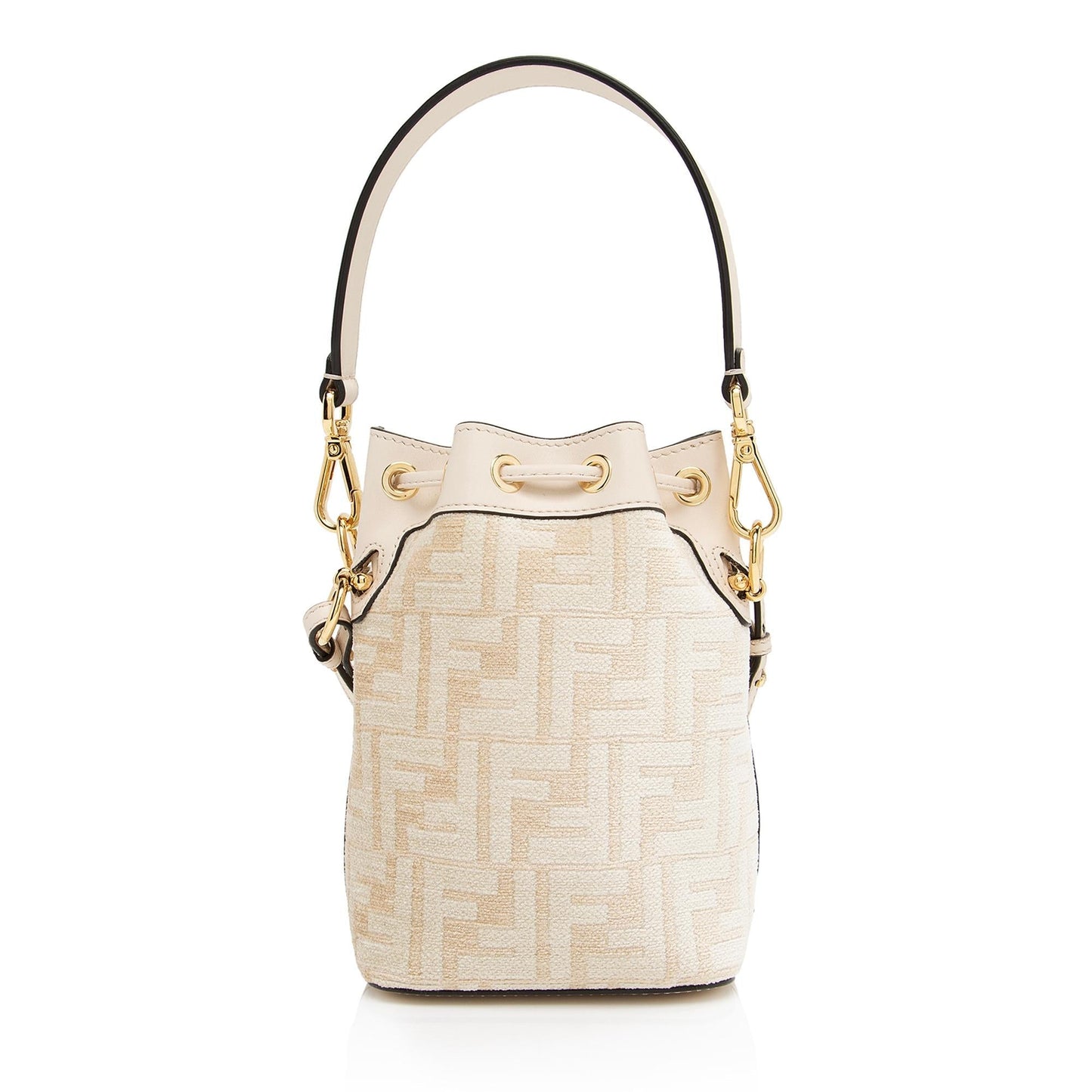 Luxury FendiFF Tapestry Mon Tresor Mini Bucket Bag (SHF-GhSmGT)