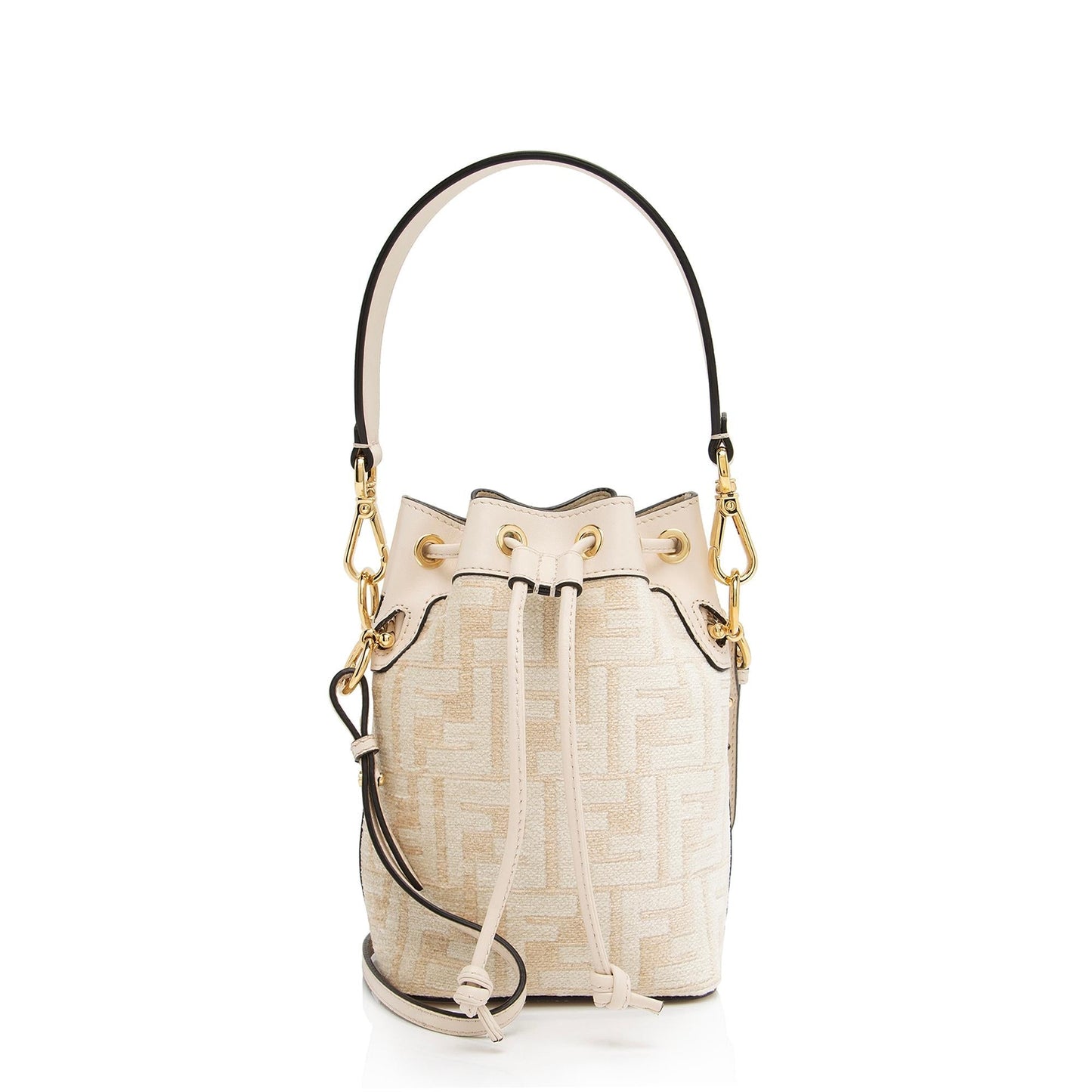 Luxury FendiFF Tapestry Mon Tresor Mini Bucket Bag (SHF-GhSmGT)
