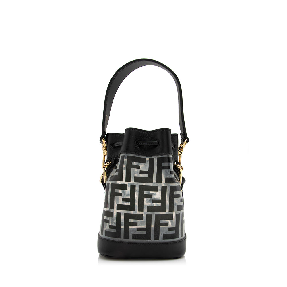 Luxury FendiFF Translucent Mon Tresor Mini Bucket Bag (SHF-17082)