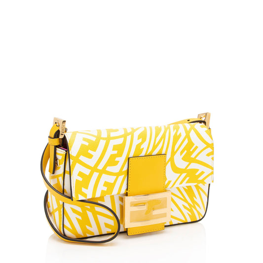 Luxury Fendix Sara Coleman Leather FF Vertigo 1997 Baguette Mini Shoulder Bag (SHF-jmBS2I)