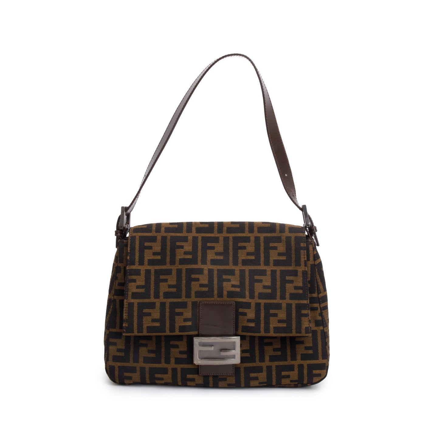 Fendi FF Zucca Mama Forever Baguette Shoulder Bag