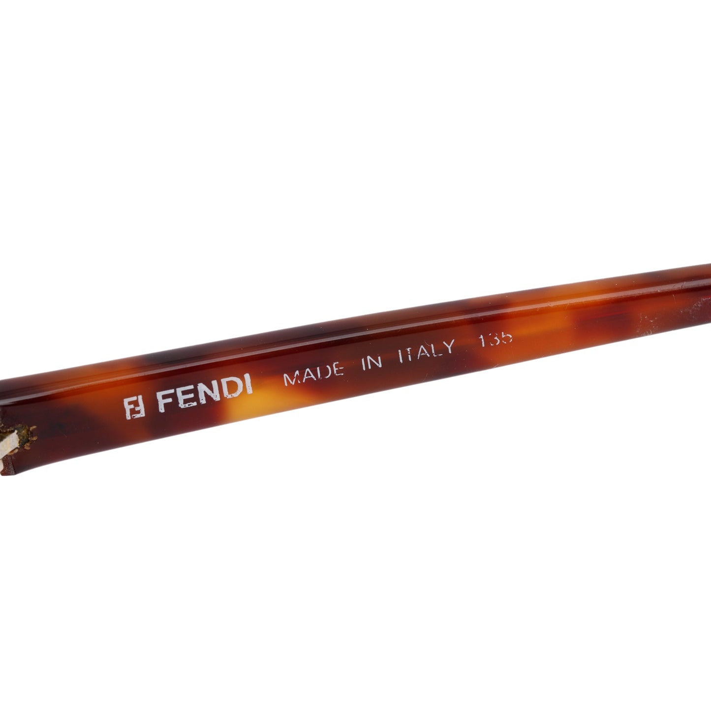 Fendi FS 137 Tortoise Acetate Round Sunglasses