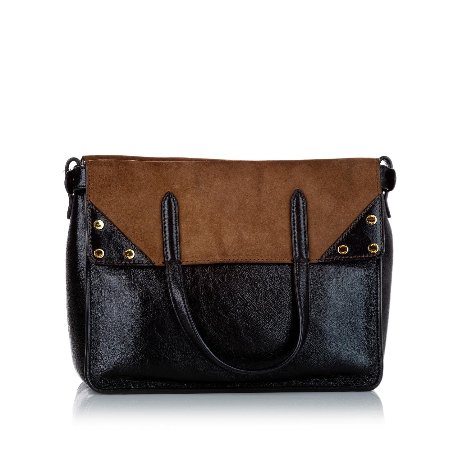 Luxury FendiLuxury FendiFlip Leather Satchel (SHG-24693)