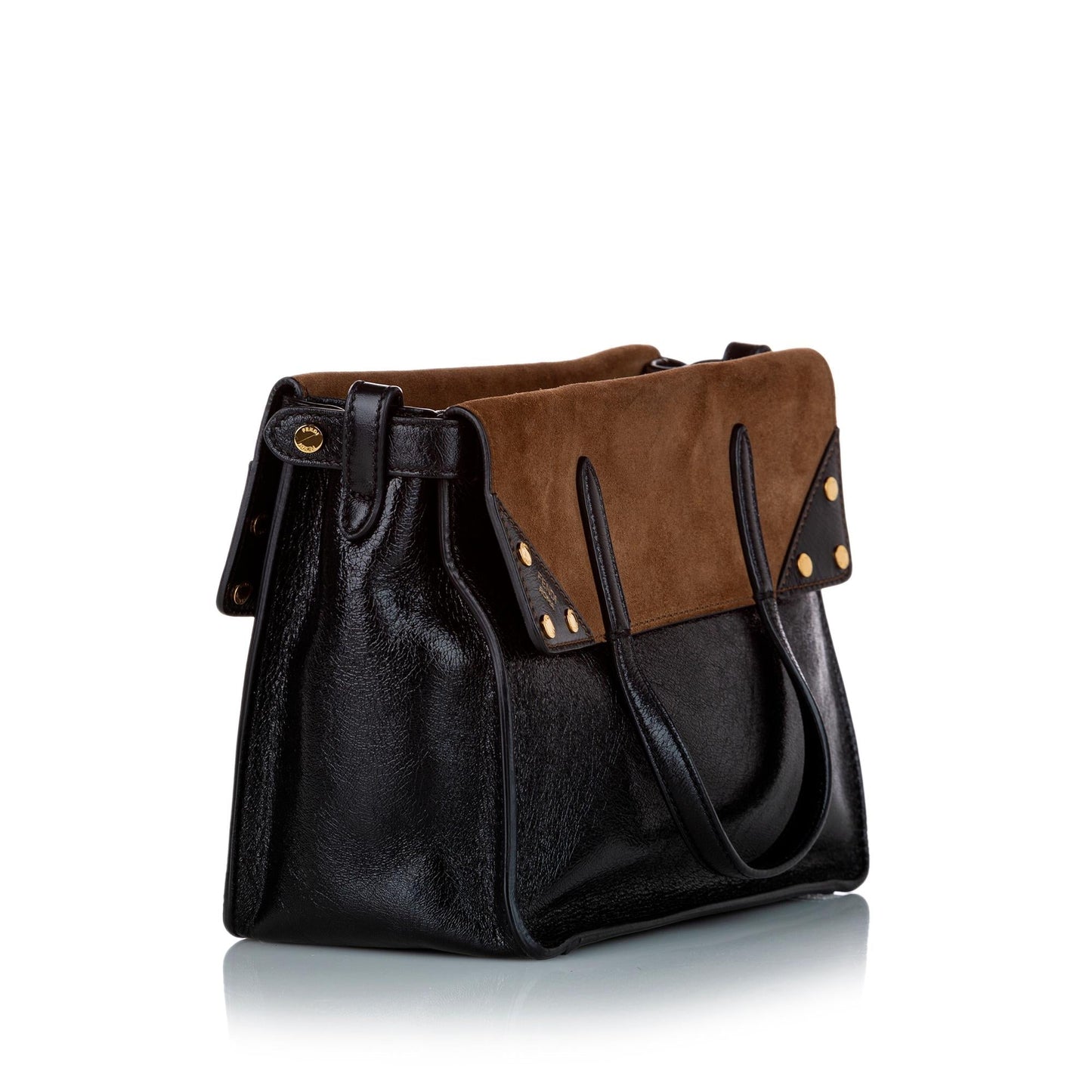 Luxury FendiLuxury FendiFlip Leather Satchel (SHG-24693)
