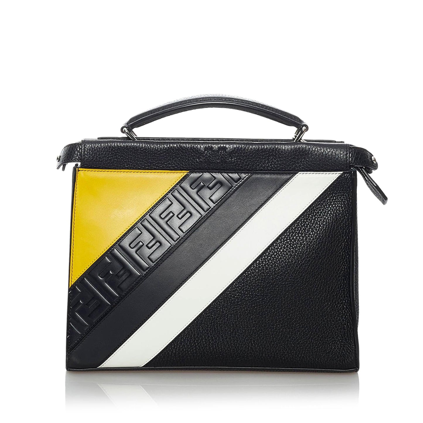 Luxury FendiLuxury FendiMania Peekaboo Leather Satchel (SHG-29584)
