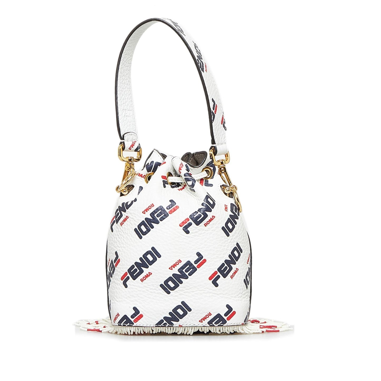 Luxury FendiLuxury FendiX Fila Mania Mini Mon Tresor Bucket Bag (SHG-3HLho5)