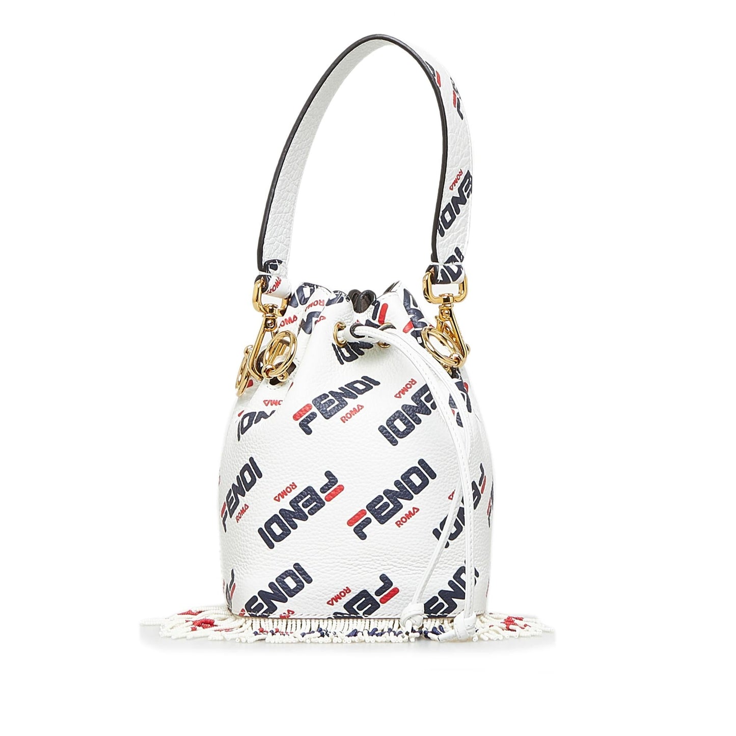 Luxury FendiLuxury FendiX Fila Mania Mini Mon Tresor Bucket Bag (SHG-3HLho5)