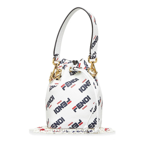 Luxury FendiLuxury FendiX Fila Mania Mini Mon Tresor Bucket Bag (SHG-3HLho5)