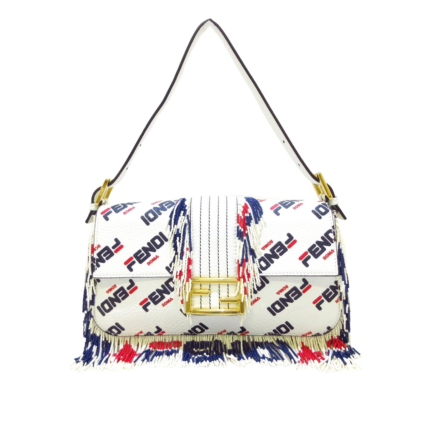 Luxury FendiFila Mania Beaded Baguette (SHG-HIwj1q)