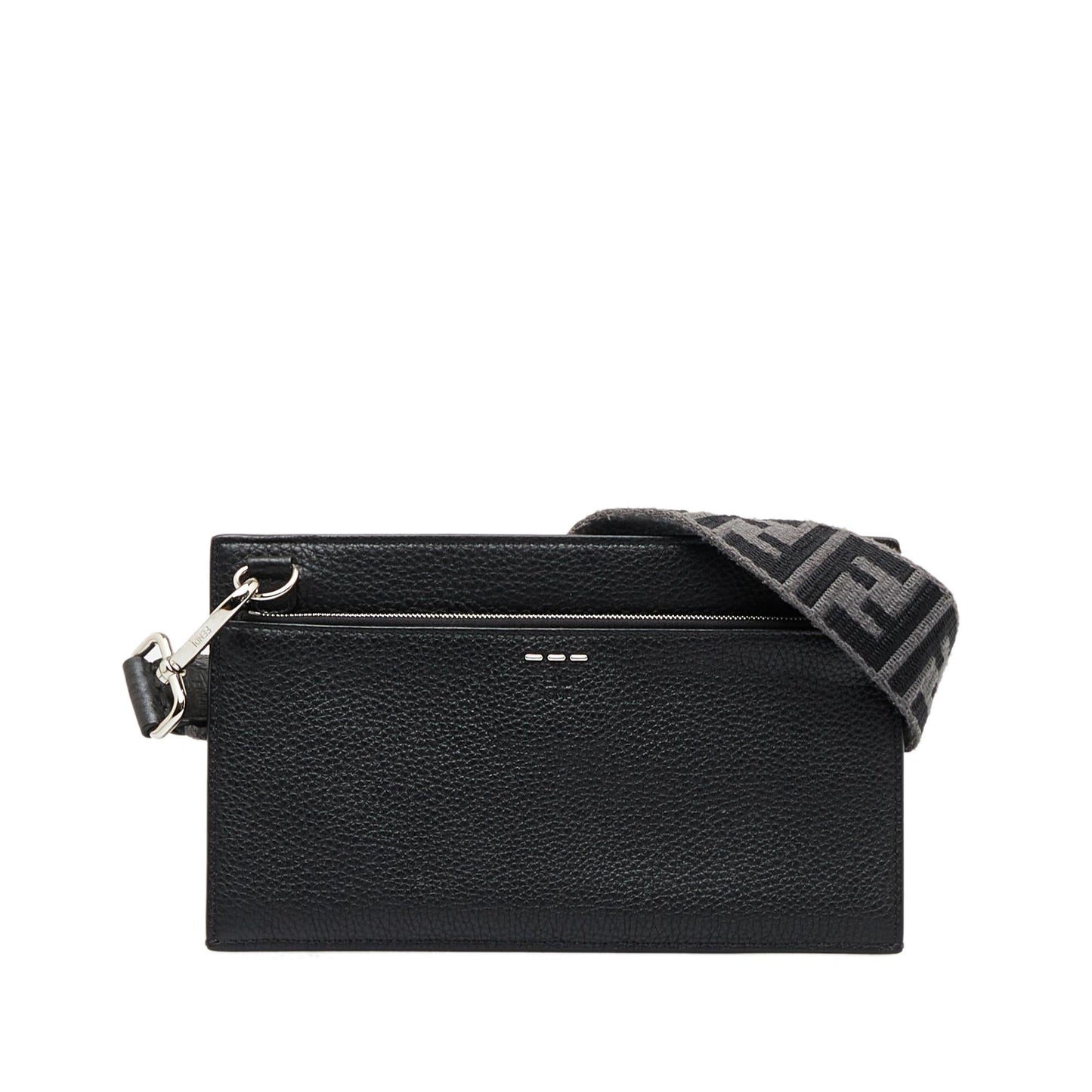 Luxury FendiFlat Pouch Leather Crossbody (SHG-ezFVMK)