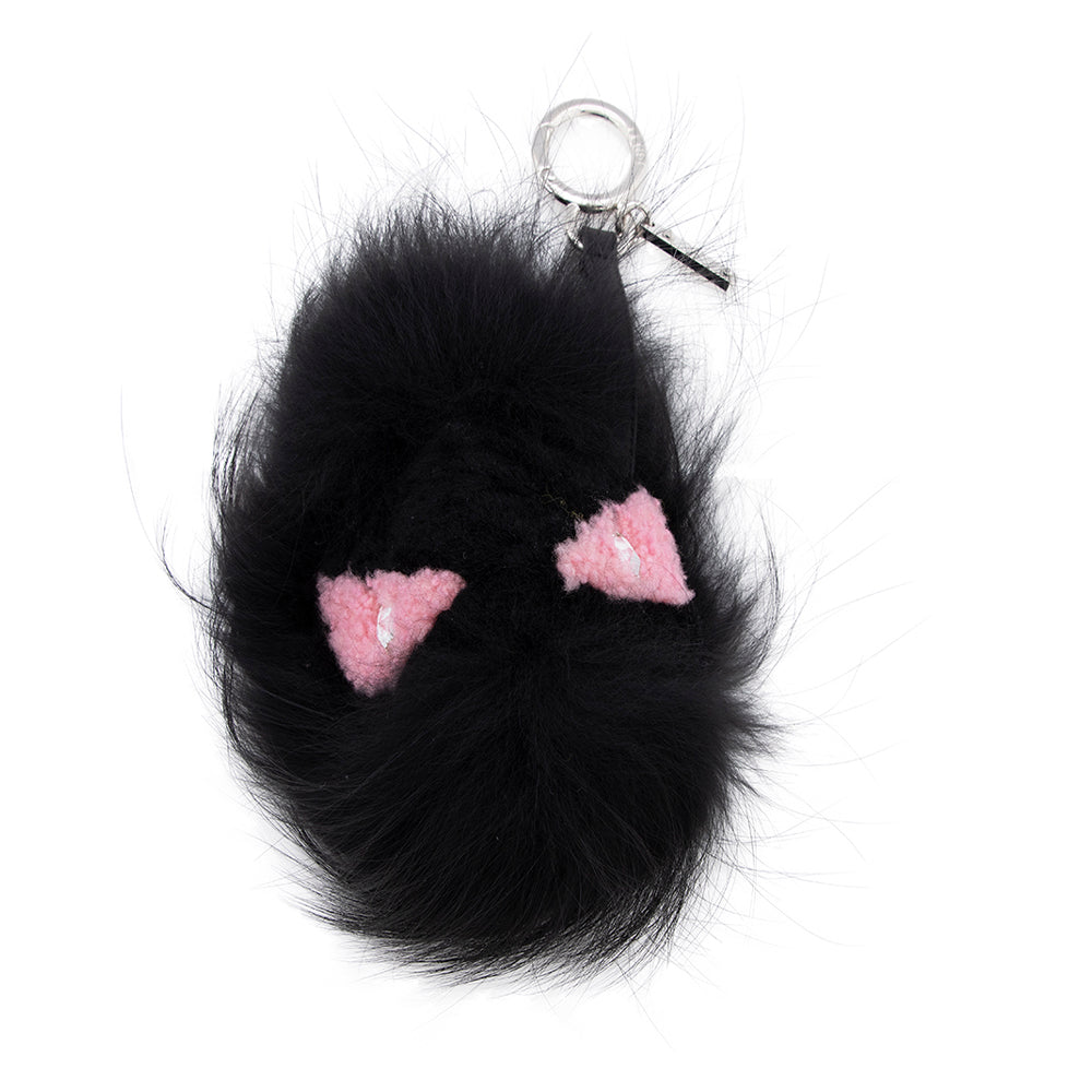 Luxury FendiFox Fur Shearling Pinky Punky Monster Bag Bug Charm (SHF-17233)