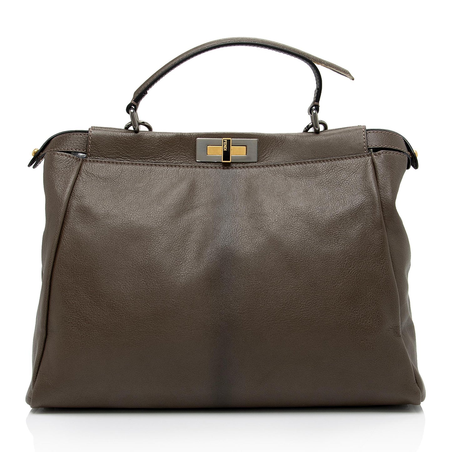 Luxury FendiGoatskin Peekaboo Large Satchel - FINAL SALE (SHF-EF9skv)