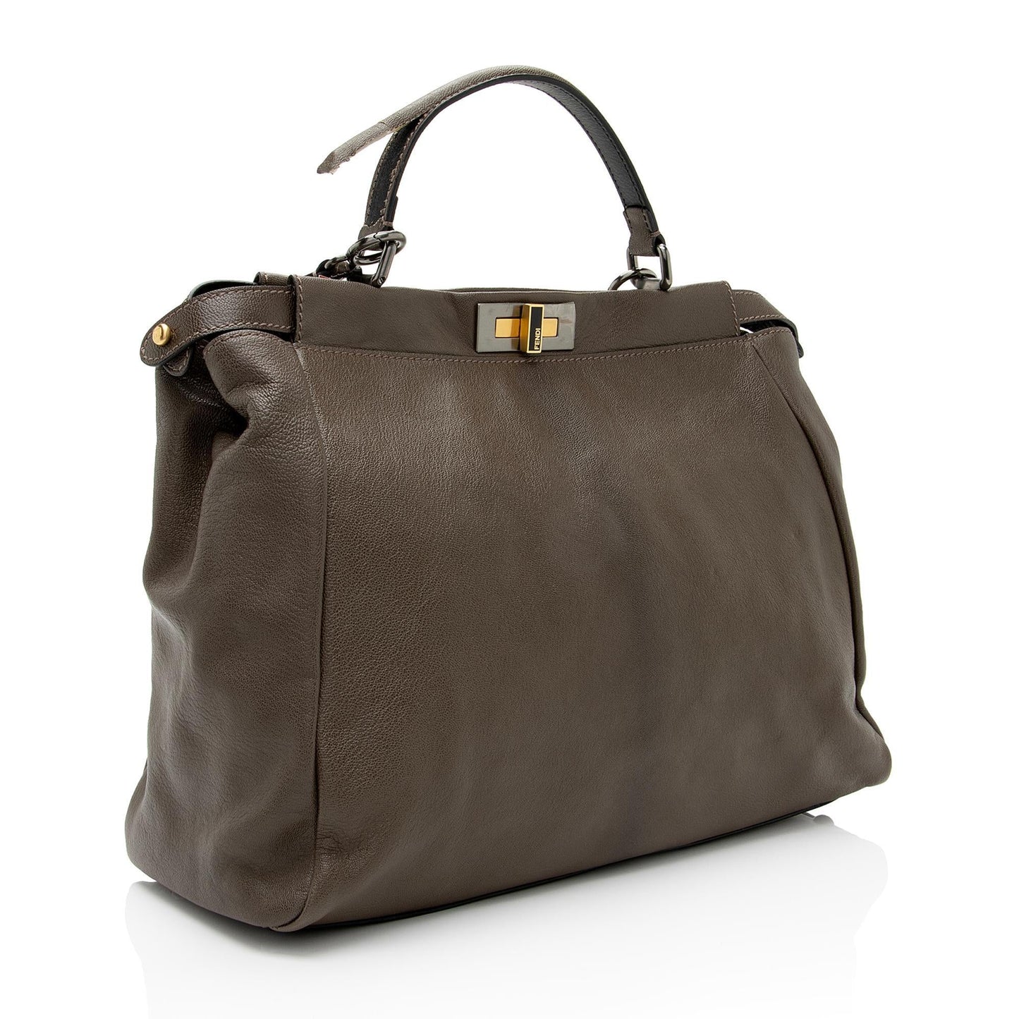 Luxury FendiGoatskin Peekaboo Large Satchel - FINAL SALE (SHF-EF9skv)