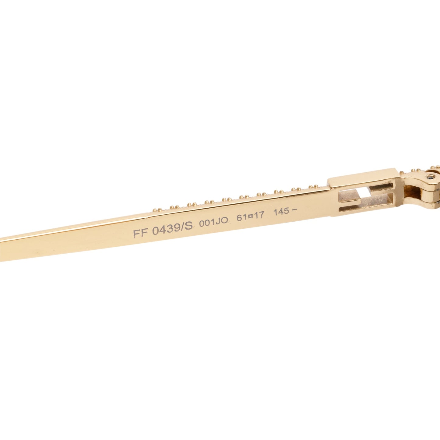 Fendi Gold-Tone Metal F is Fendi FF 0439/S Square Sunglasses