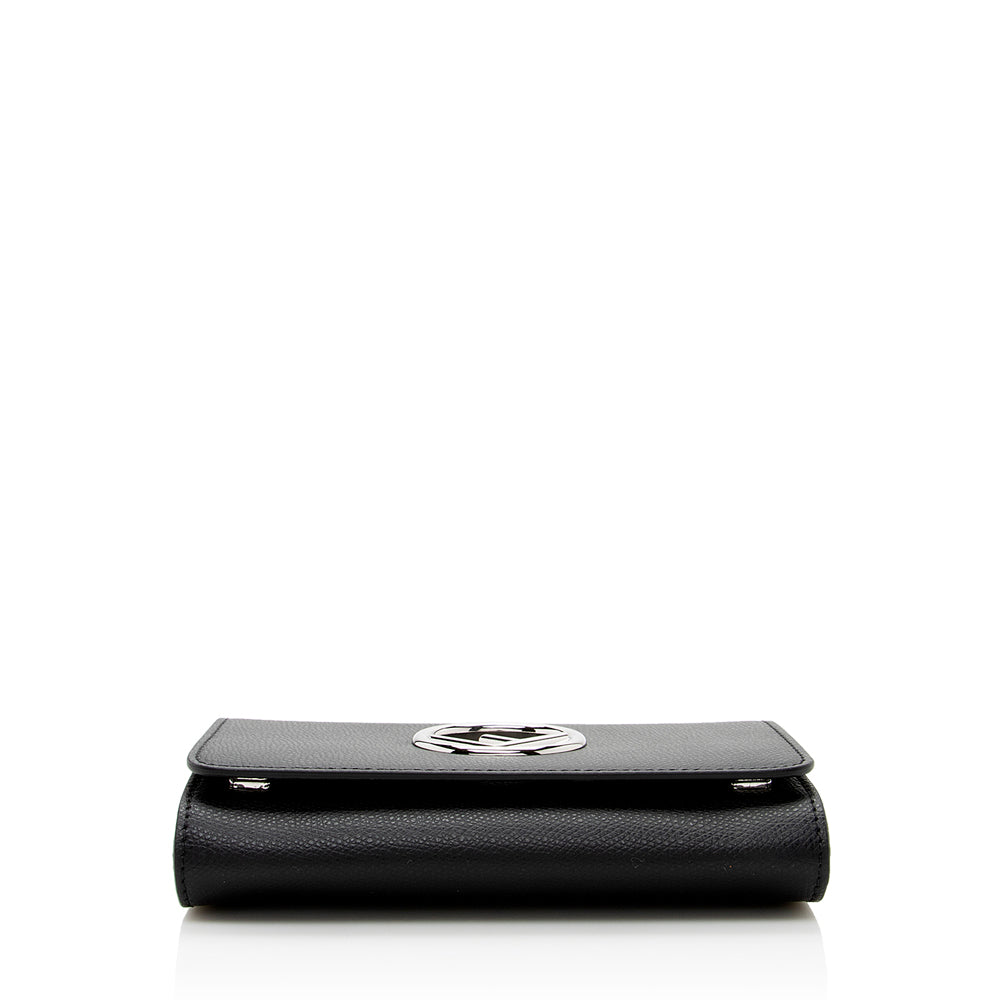 Luxury FendiGrained Calfskin F is Luxury FendiCrossbody Bag (SHF-18102)