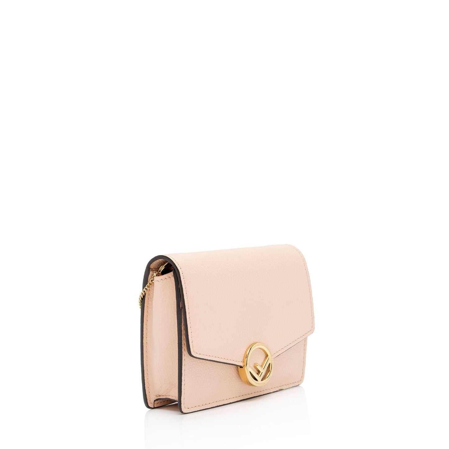 Luxury FendiGrained Calfskin F is Luxury FendiWallet on Chain Bag (SHF-uQqCOO)