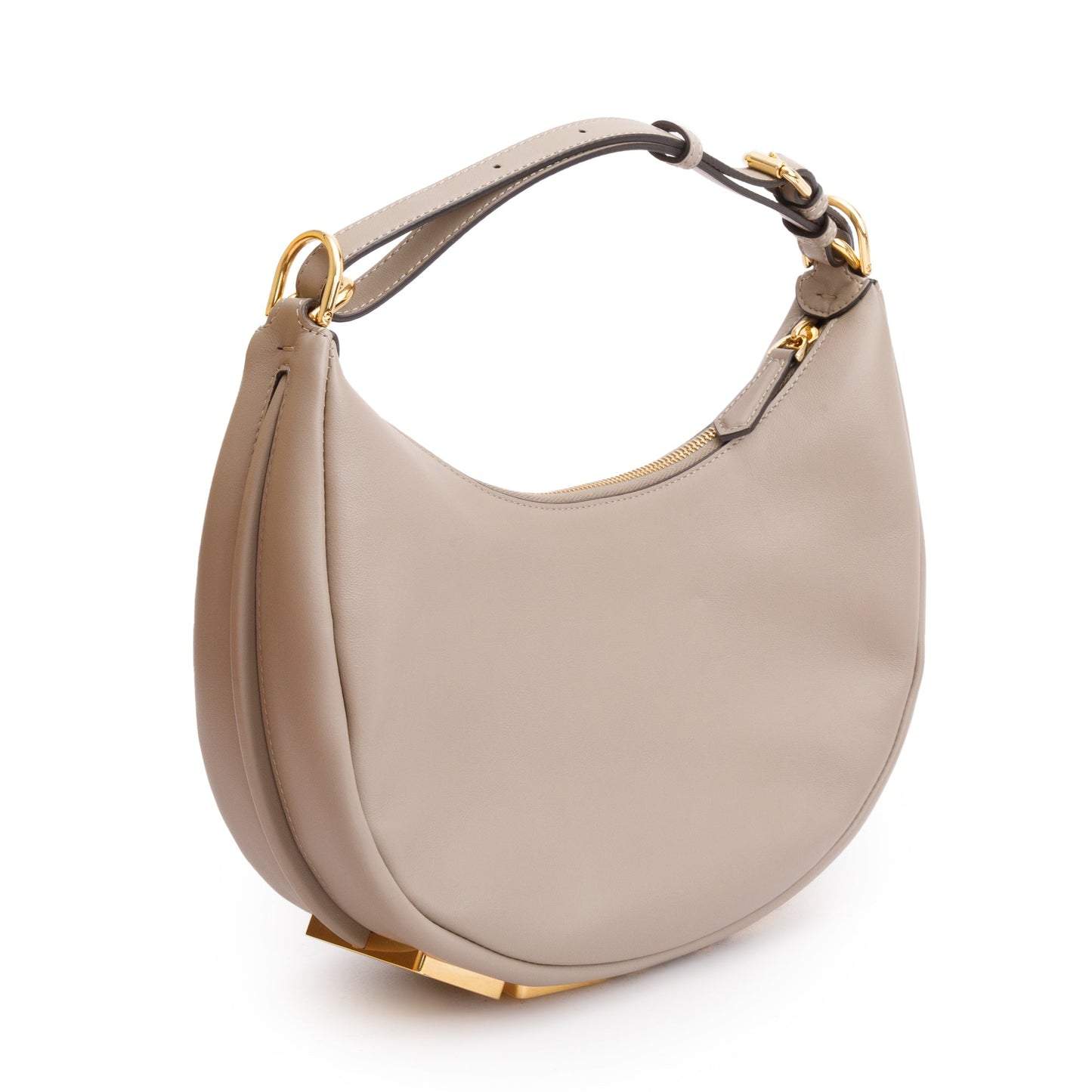 Fendi Grey Calf Leather Small Fendigraphy Bag