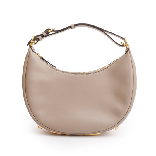 Fendi Grey Calf Leather Small Fendigraphy Bag