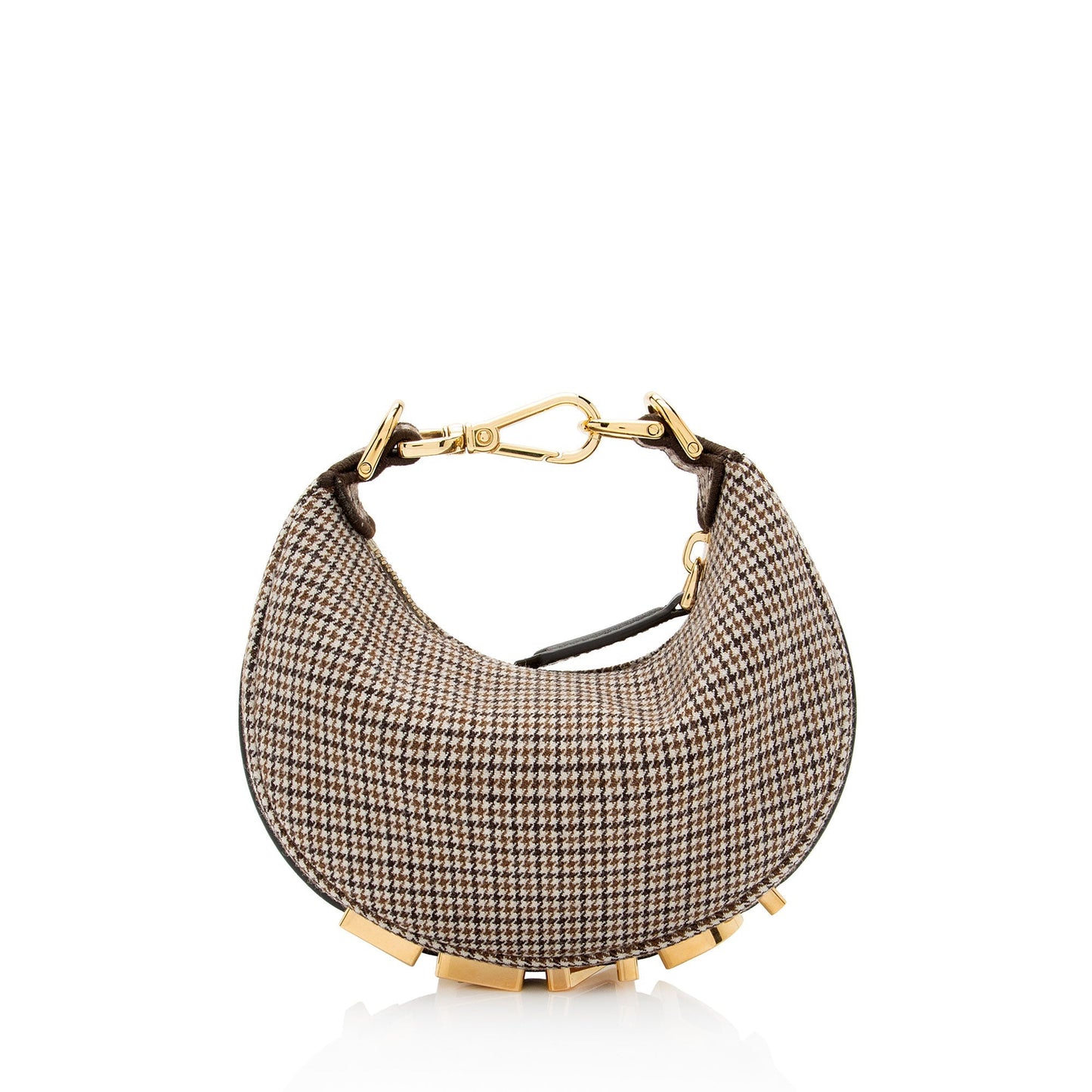 Luxury FendiFabric Fendigraphy Nano Hobo (SHF-N6cAIe)