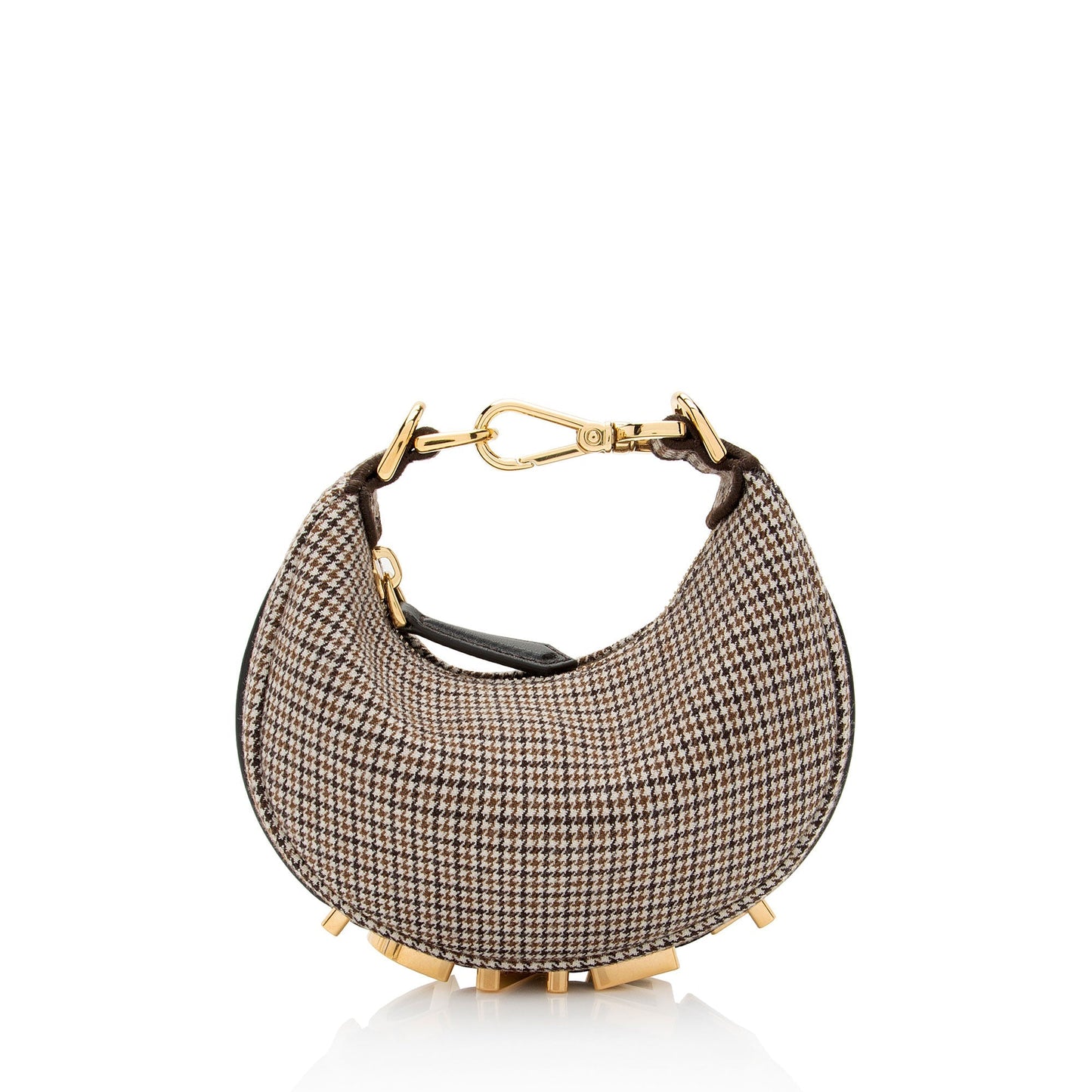 Luxury FendiFabric Fendigraphy Nano Hobo (SHF-N6cAIe)
