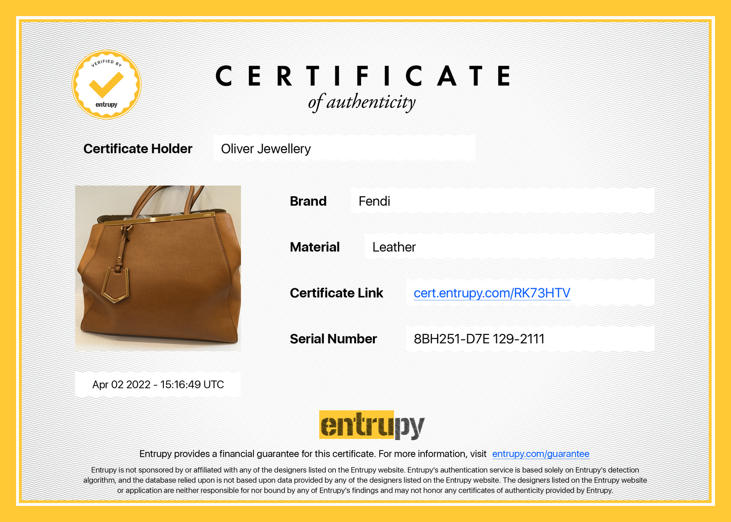 Fendi Large 2Jours Elite Tote