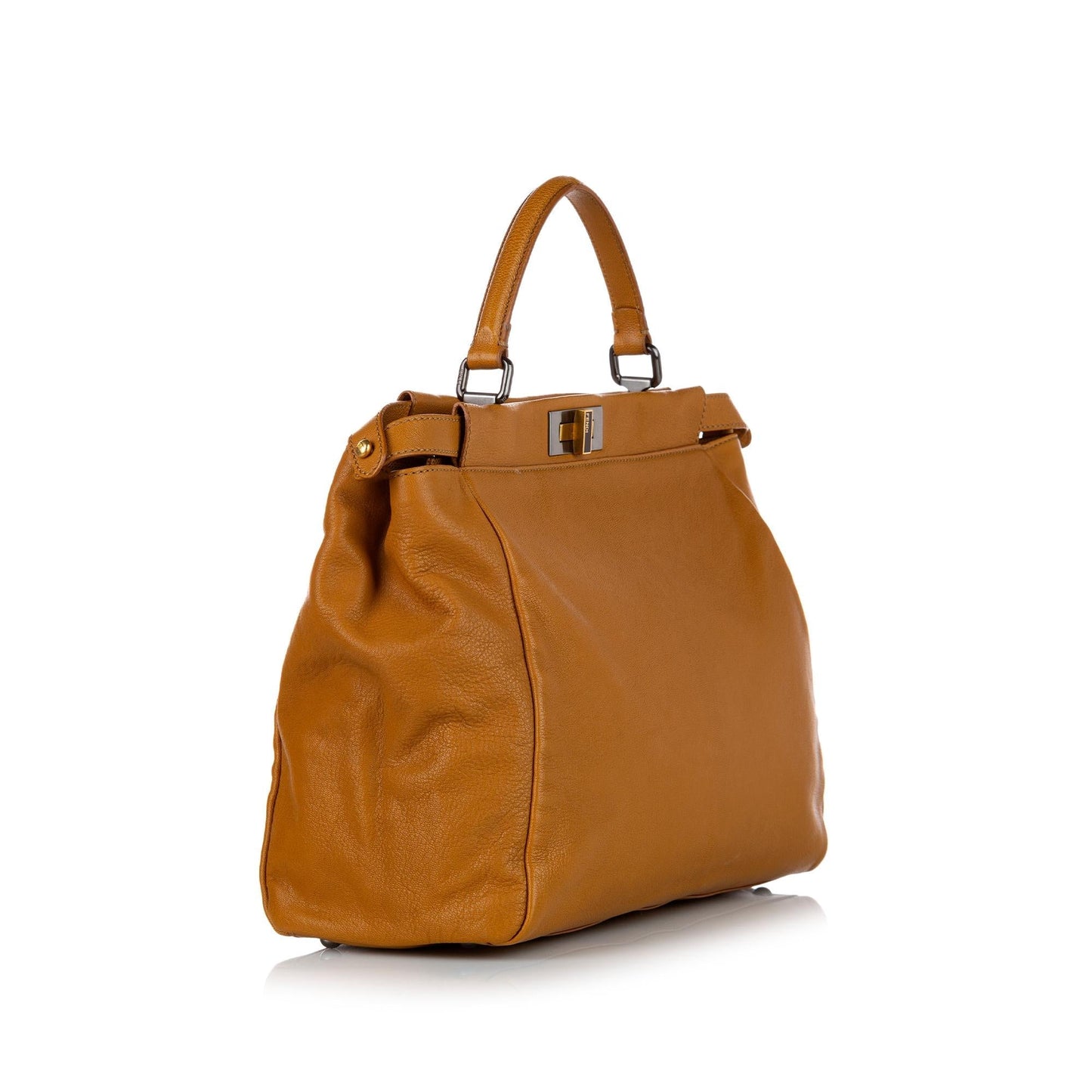 Luxury FendiLarge Peekaboo Leather Satchel (SHG-24326)