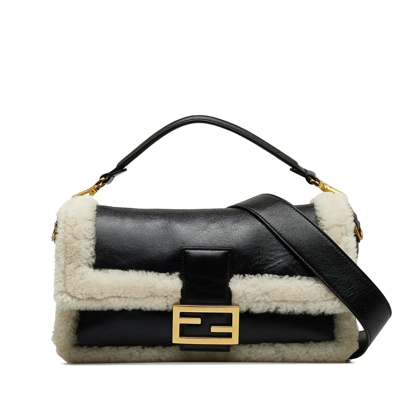 Luxury FendiLarge Shearling Baguette (SHG-Rdq63a)
