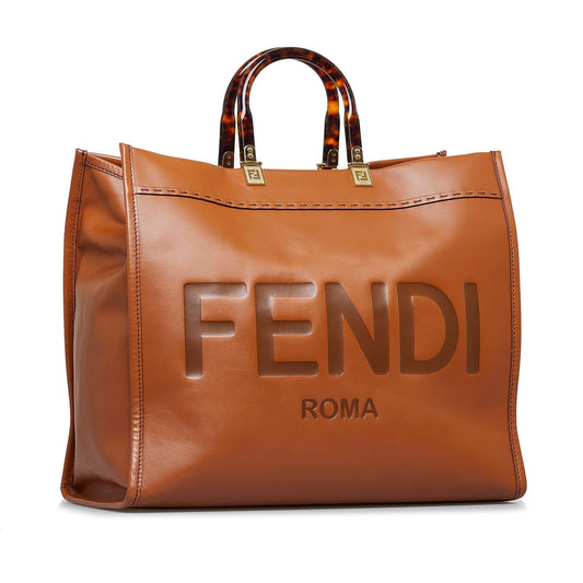 Luxury FendiLarge Sunshine Shopper Tote (SHG-3Fn1uc)