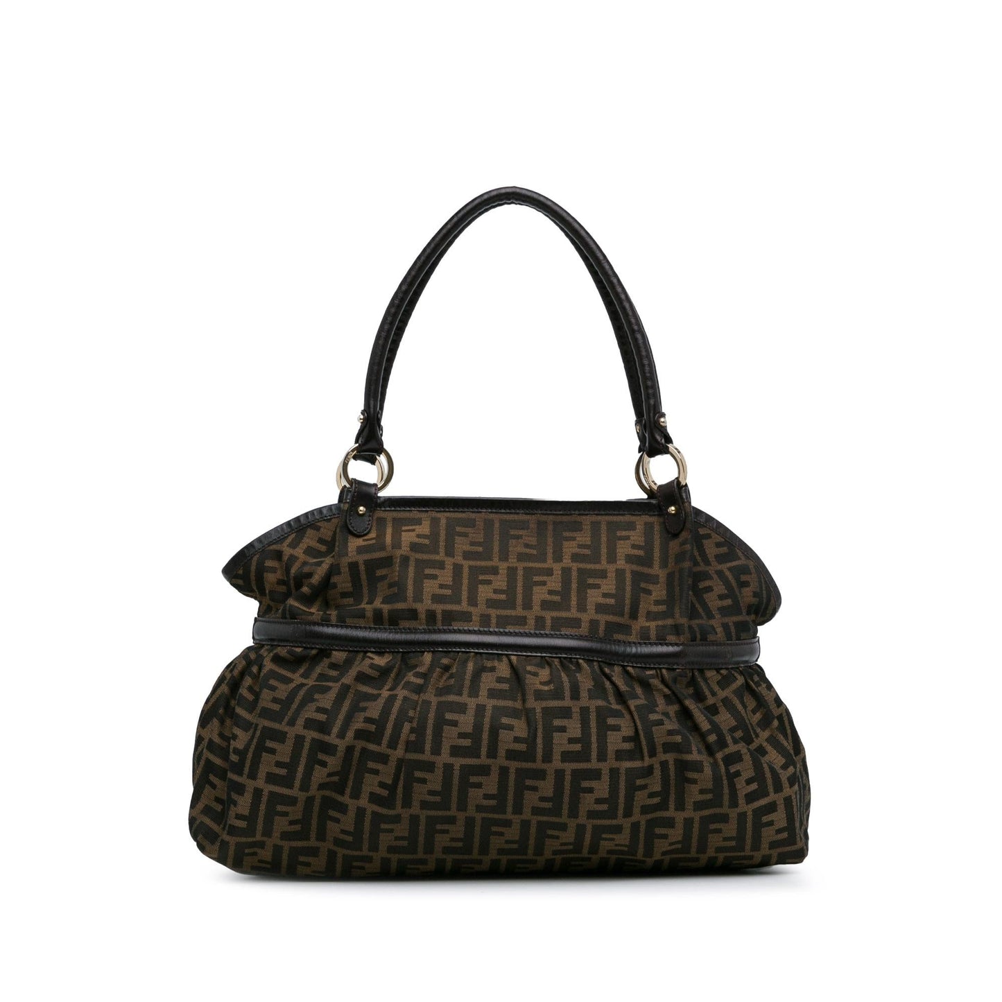 Luxury FendiLarge Zucca Canvas Chef Shoulder Bag (SHG-fxpyVR)