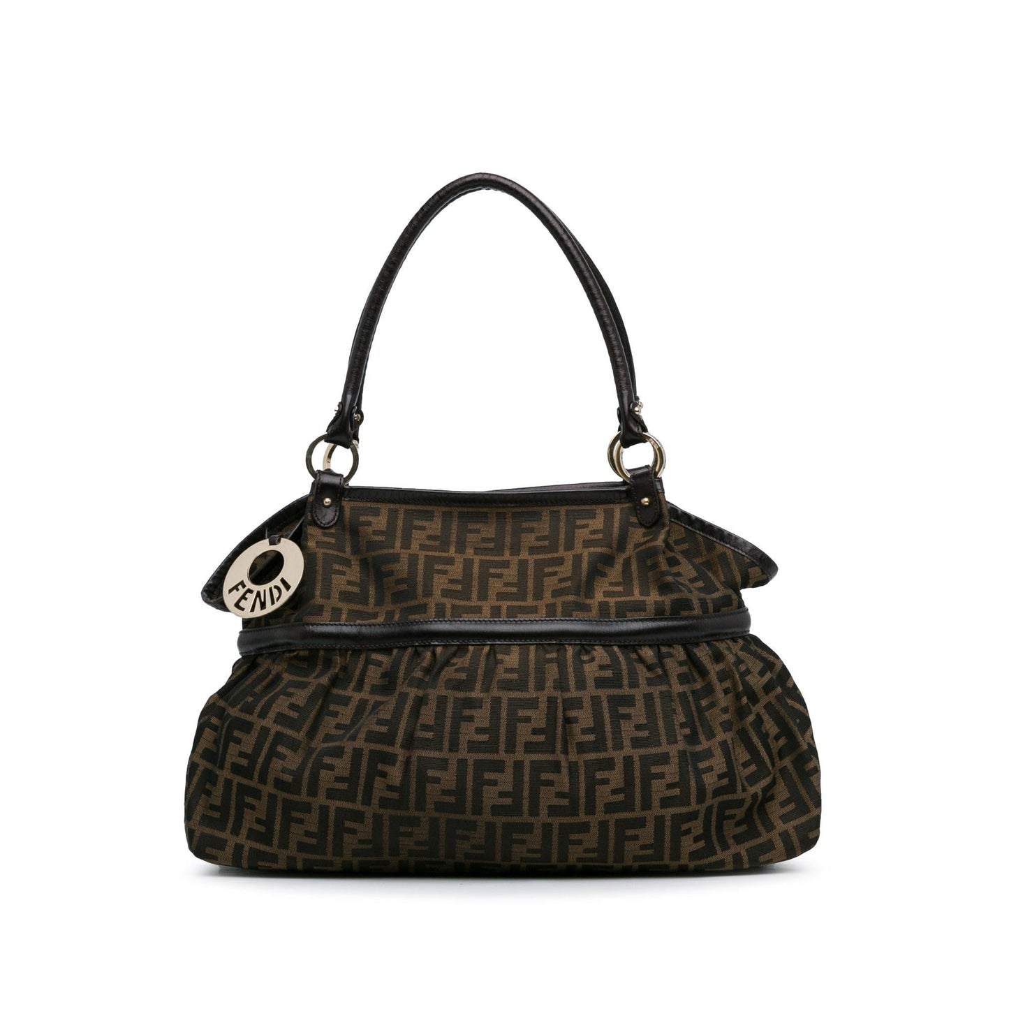 Luxury FendiLarge Zucca Canvas Chef Shoulder Bag (SHG-fxpyVR)