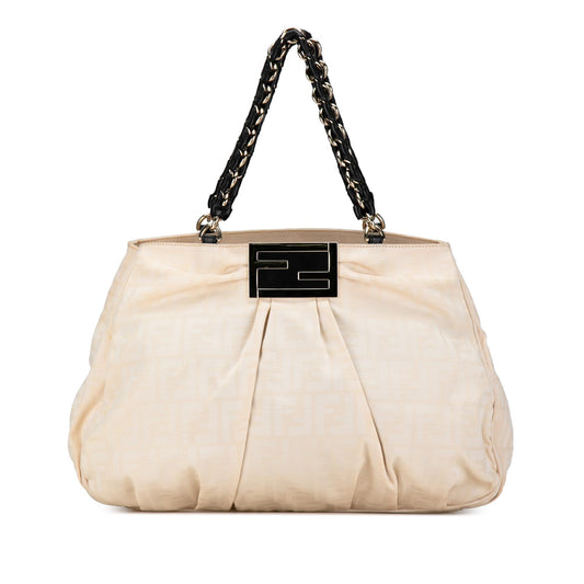 Luxury FendiLarge Zucca Canvas Mia Tote (SHG-TOEhpT)