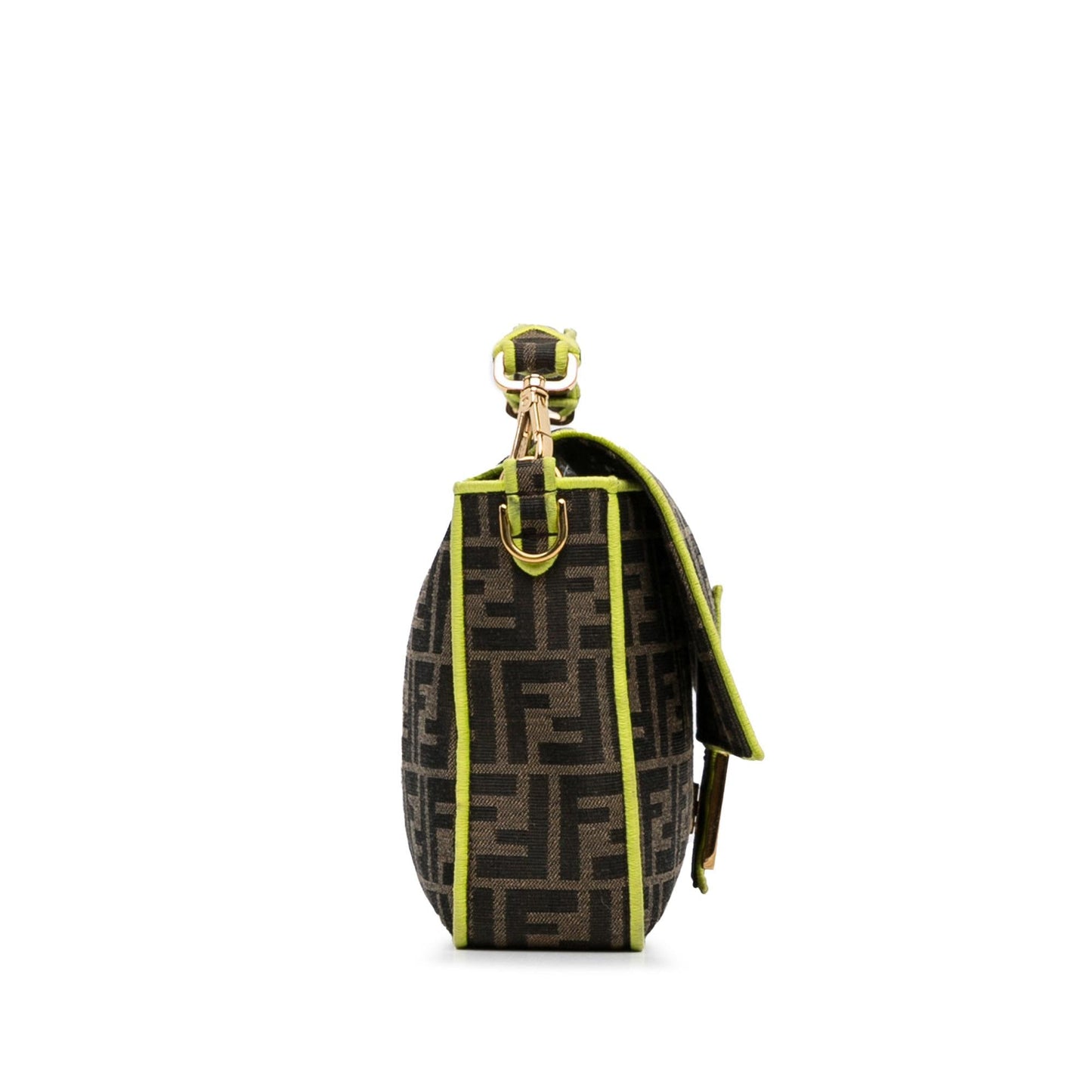 Luxury FendiLarge Zucca Fluo Trim Baguette Satchel (SHG-QDucxW)