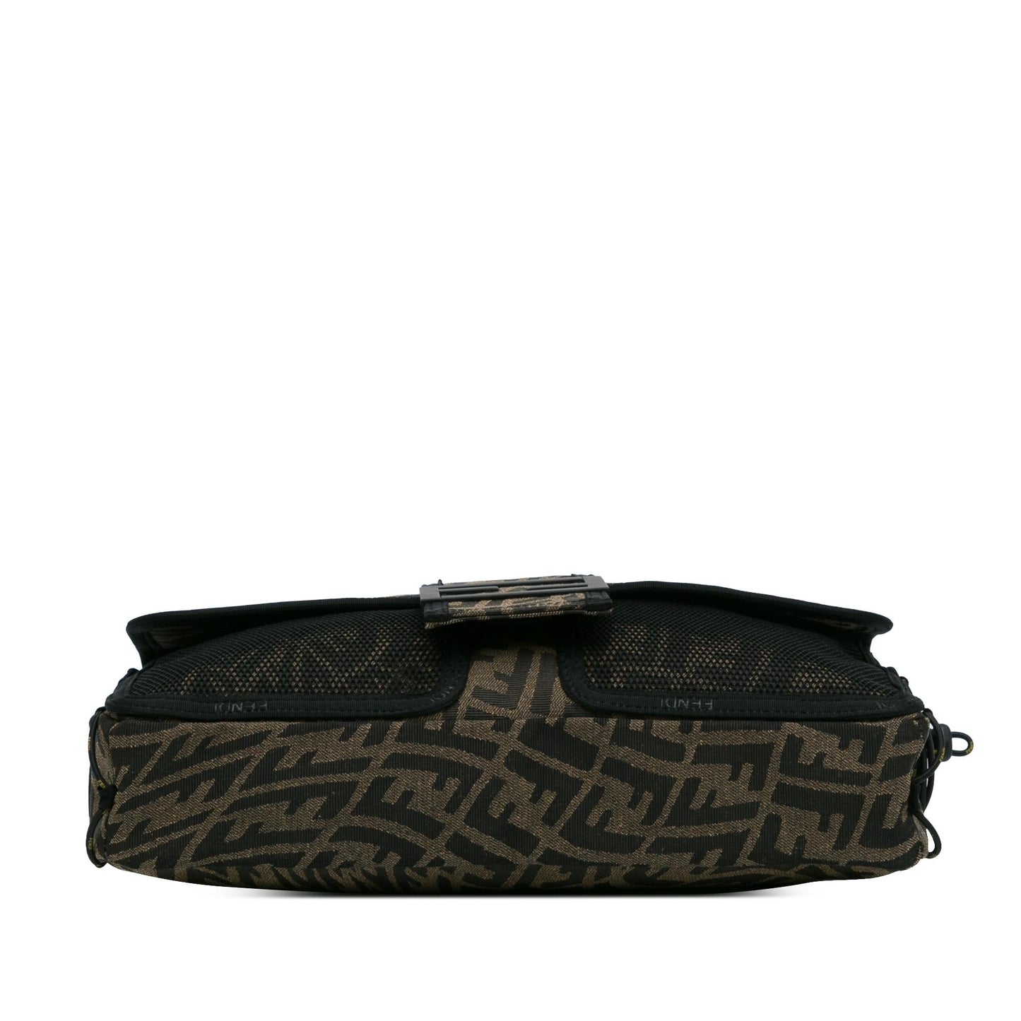 Luxury FendiLarge Zucca Vertigo Mesh Baguette Satchel (SHG-dmuY2A)
