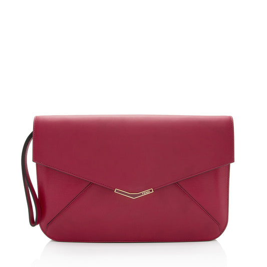 Luxury FendiLeather 2Jours Envelope Clutch (SHF-tw1GaP)