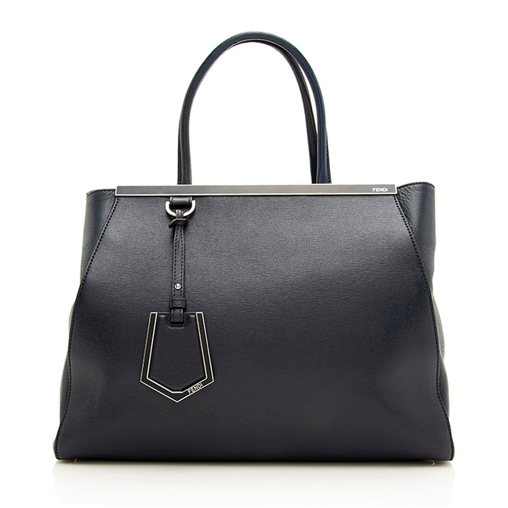 Luxury FendiLeather 2Jours Medium Tote - FINAL SALE (SHF-18911)