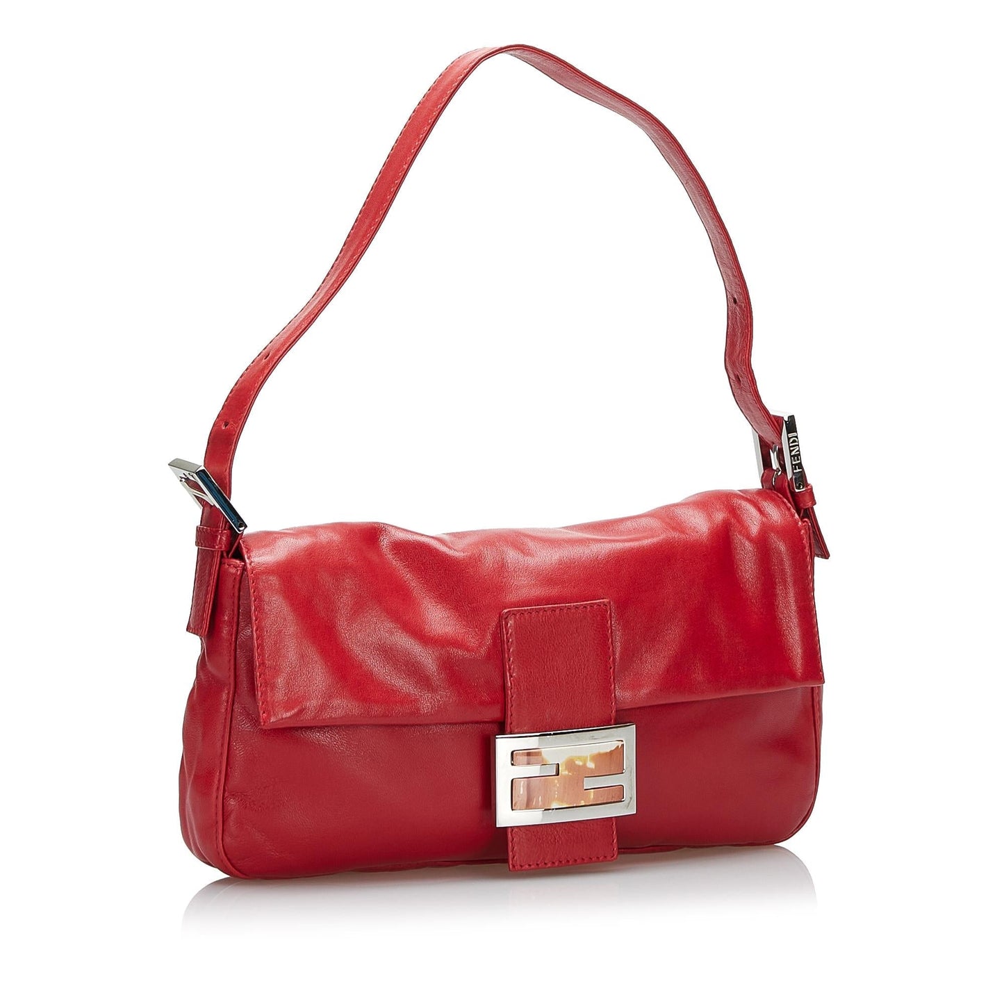 Luxury FendiLeather Baguette (SHG-36073)