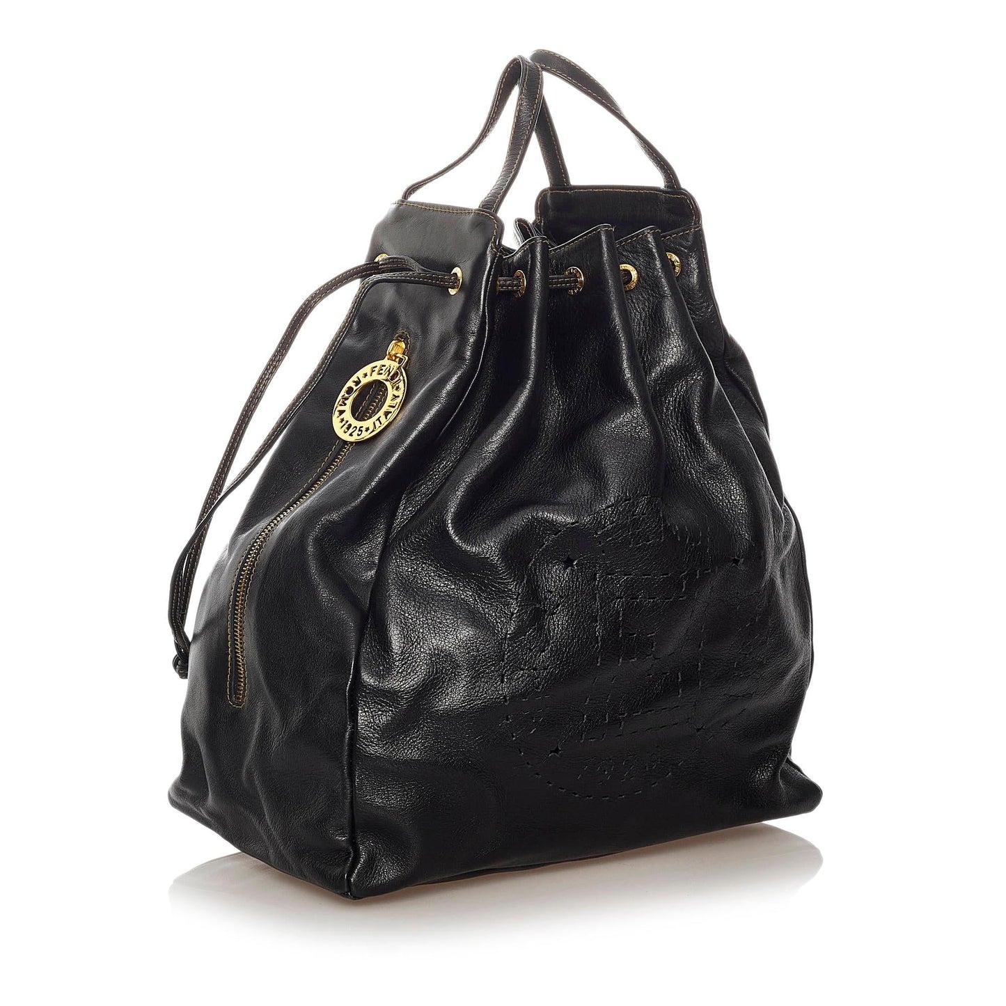 Luxury FendiLeather Bucket Bag (SHG-27821)