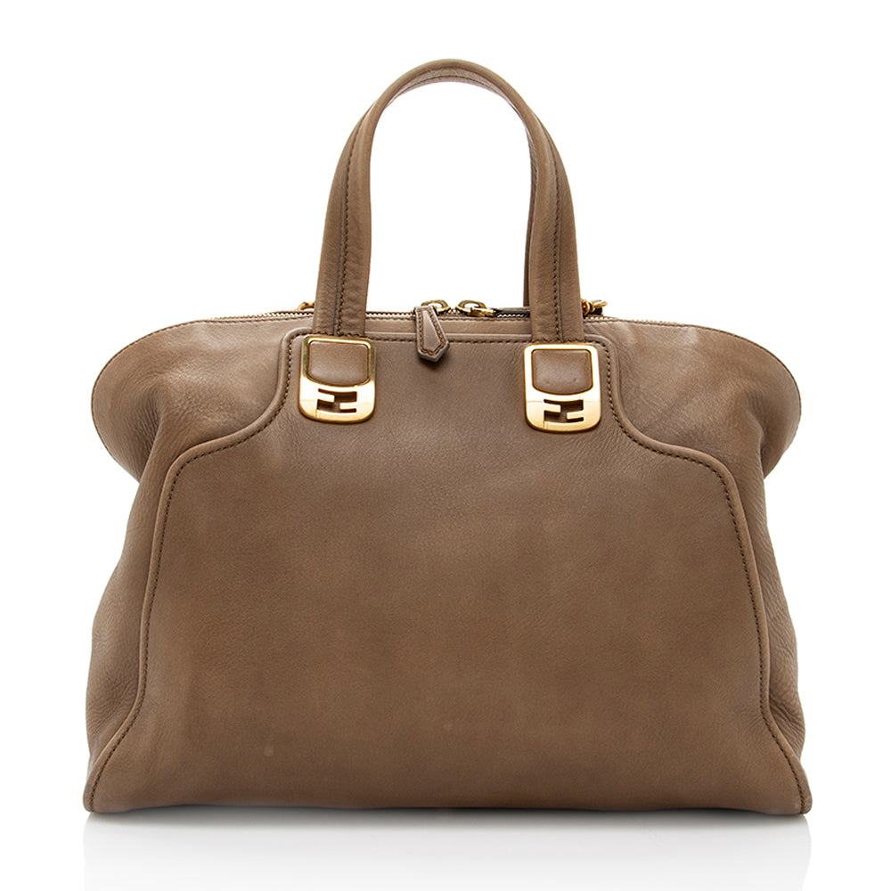 Luxury FendiLeather Chameleon Large Satchel (SHF-18243)