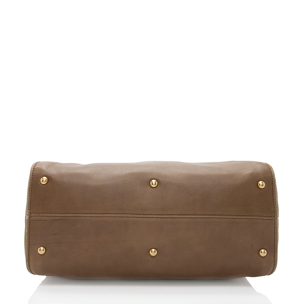 Luxury FendiLeather Chameleon Large Satchel (SHF-18243)